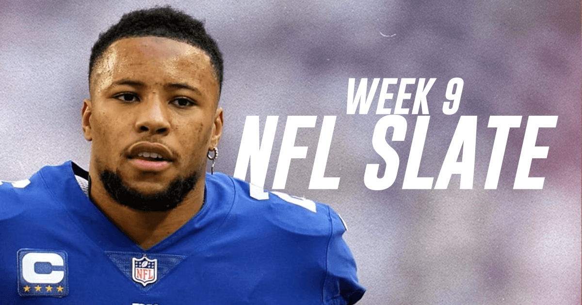 Week 9 NFL Player Props and Parlays: Sunday Slate