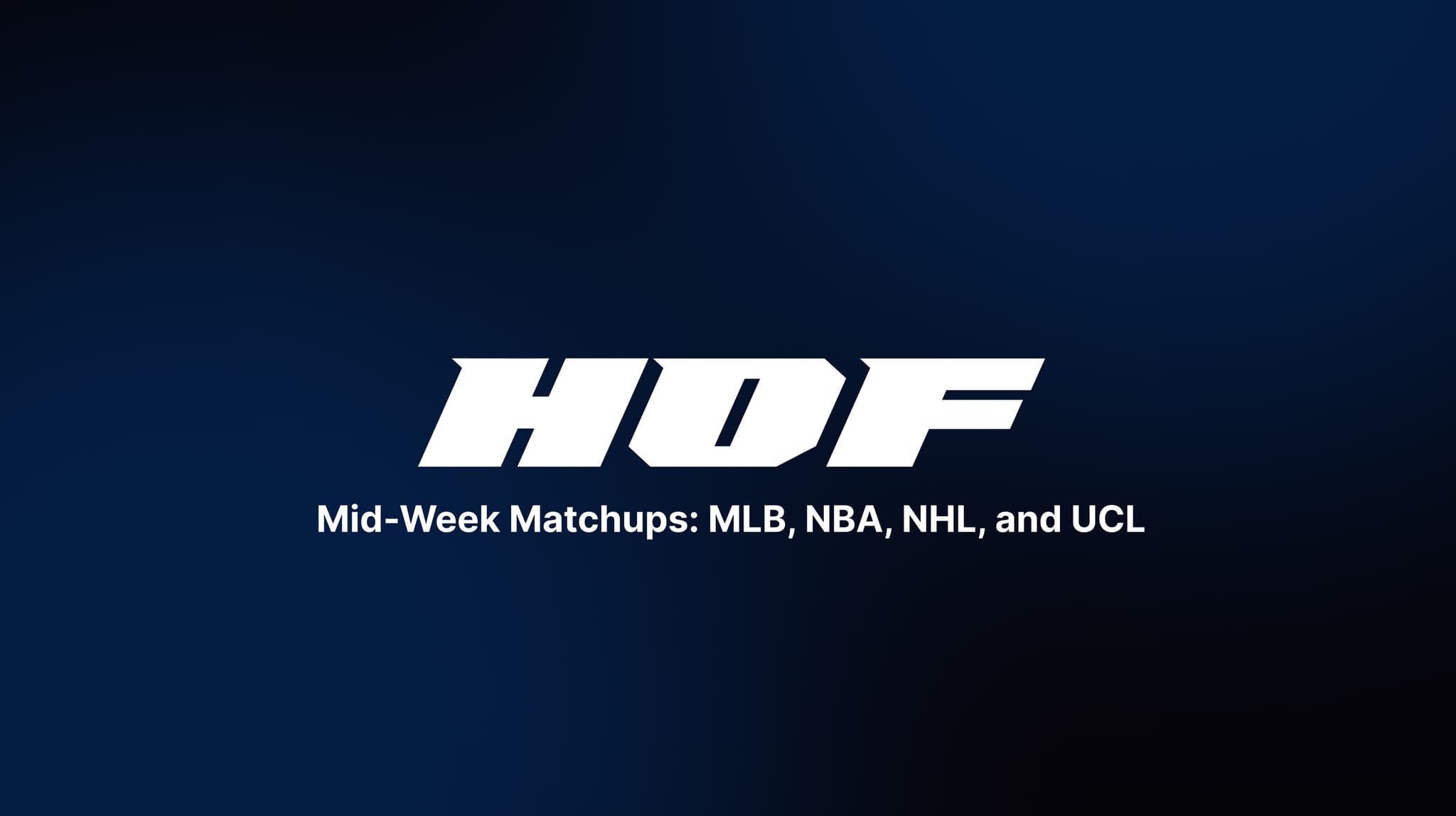Mid-Week Matchups: MLB, NBA, NHL, and UCL