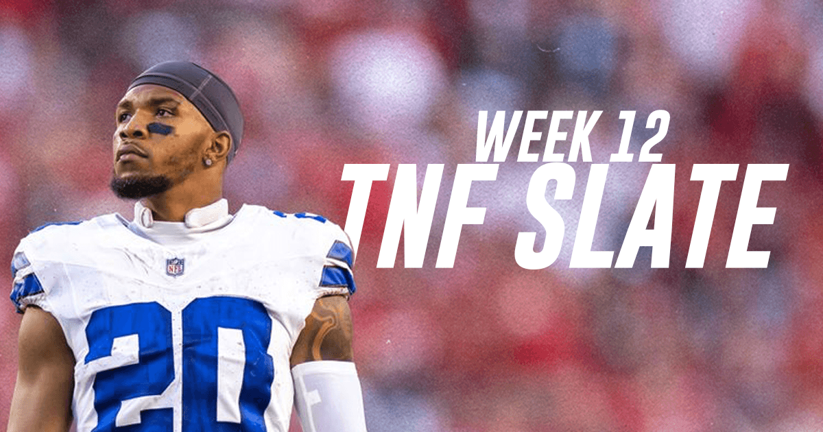 Week 12 NFL Player Props and Parlays: TNF