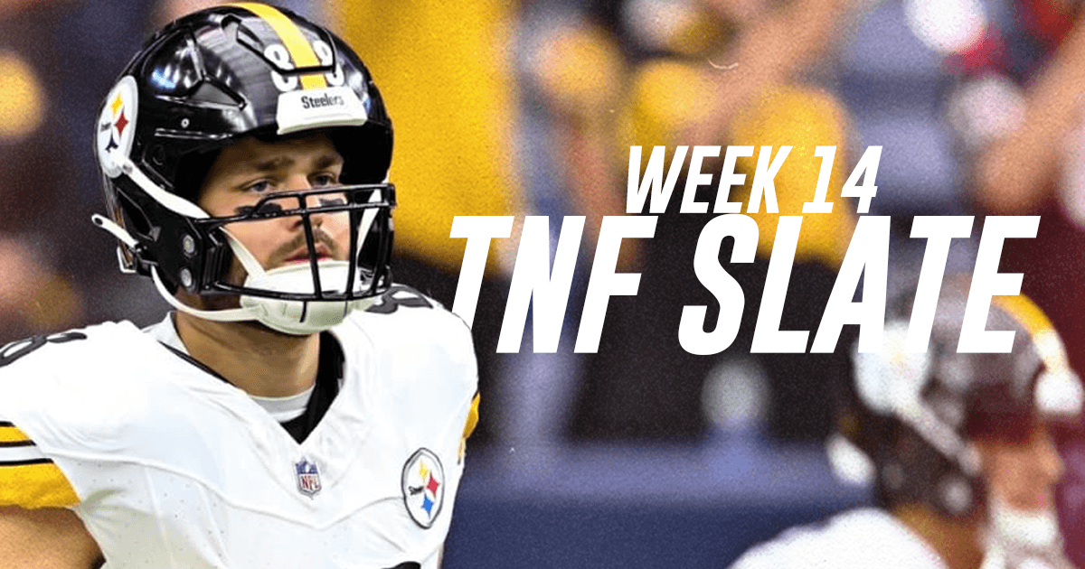 Week 14 NFL Player Props and Parlays: TNF