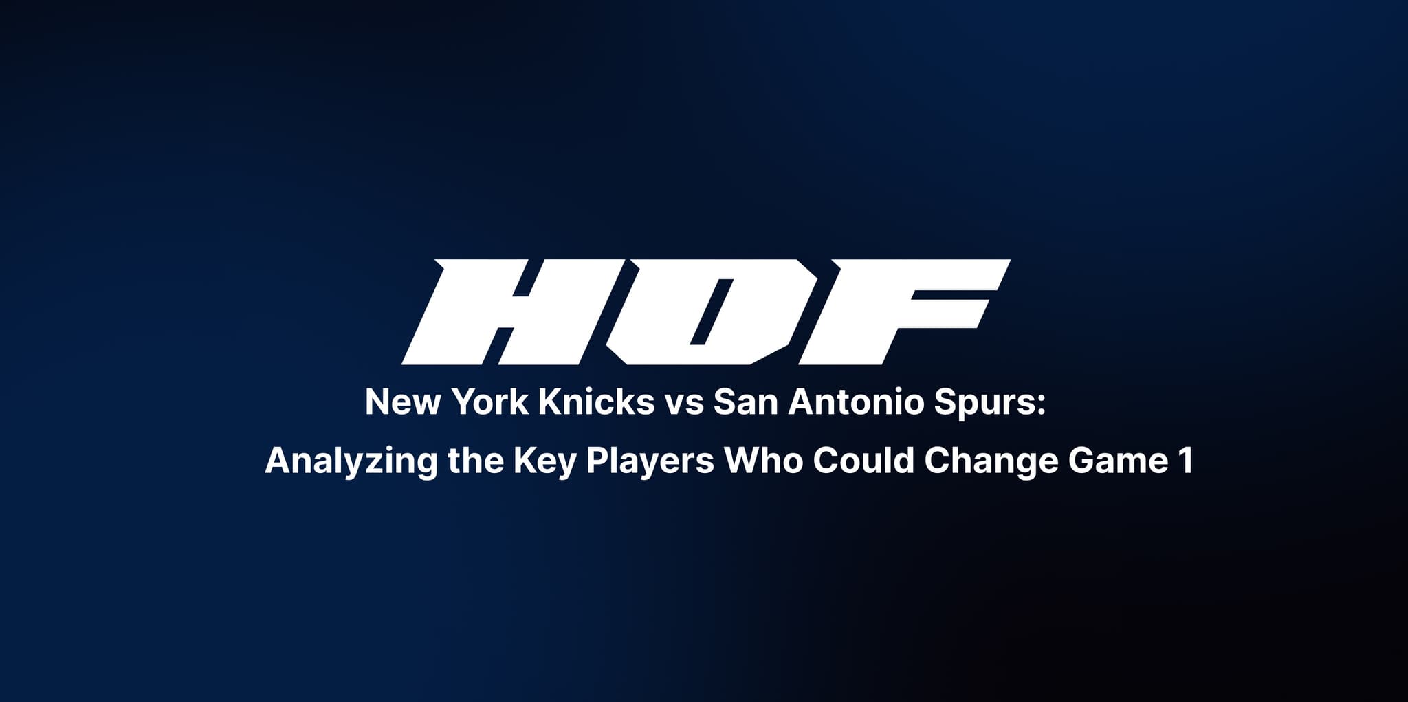 New York Knicks vs San Antonio Spurs: NBA Finals
