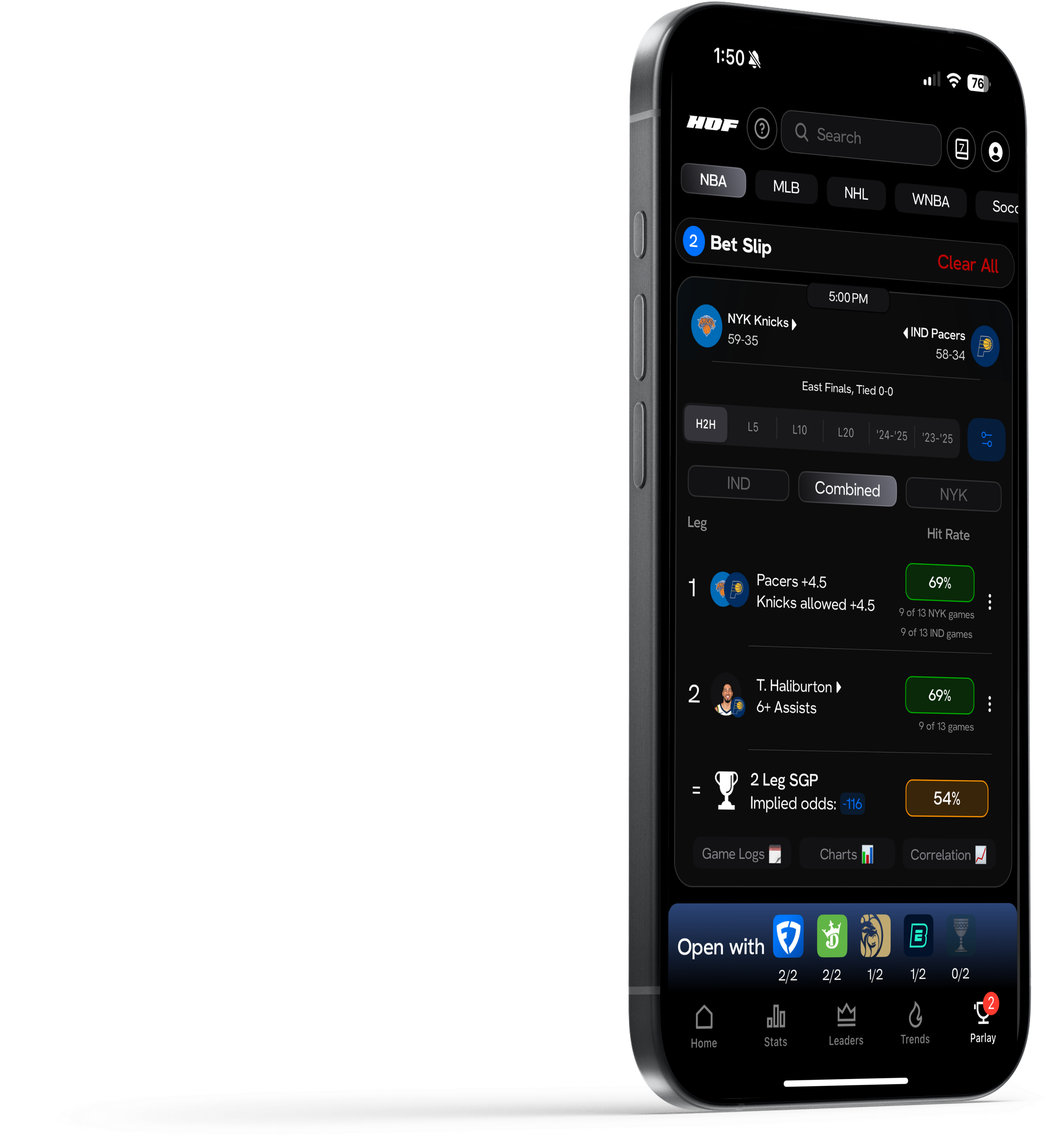 Stats app screenshot
